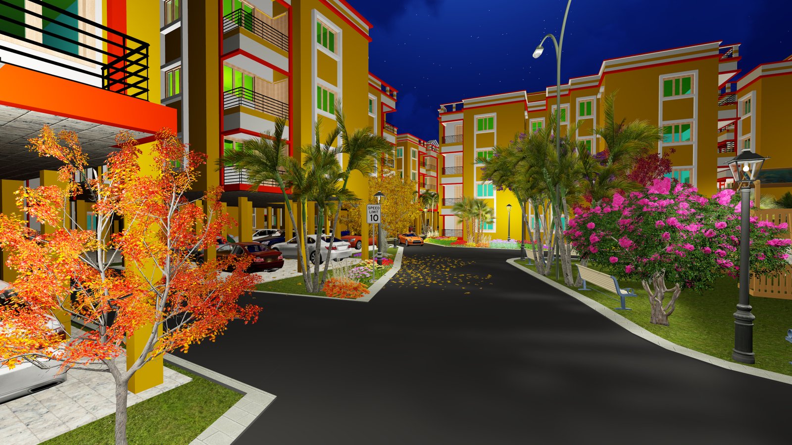 Internal Boulevard & Stilt Parking Access