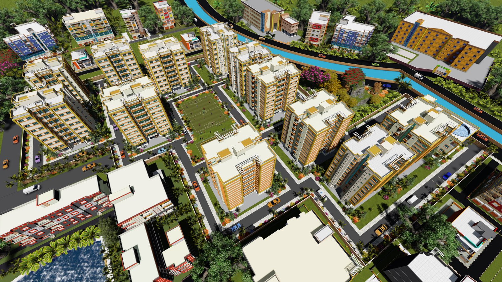 Lush Eco-Green Environment