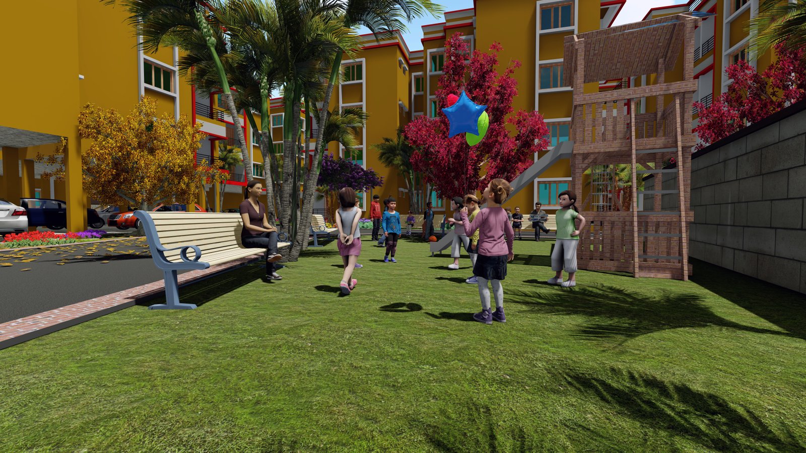 Landscaped Gardens & Walking Pathways